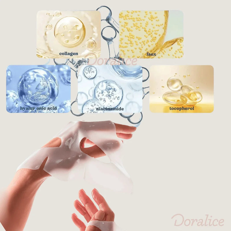 Collagen Glow - Máscara Facial  para hidratação e reparação - 🔥Kit 4 Máscaras🔥