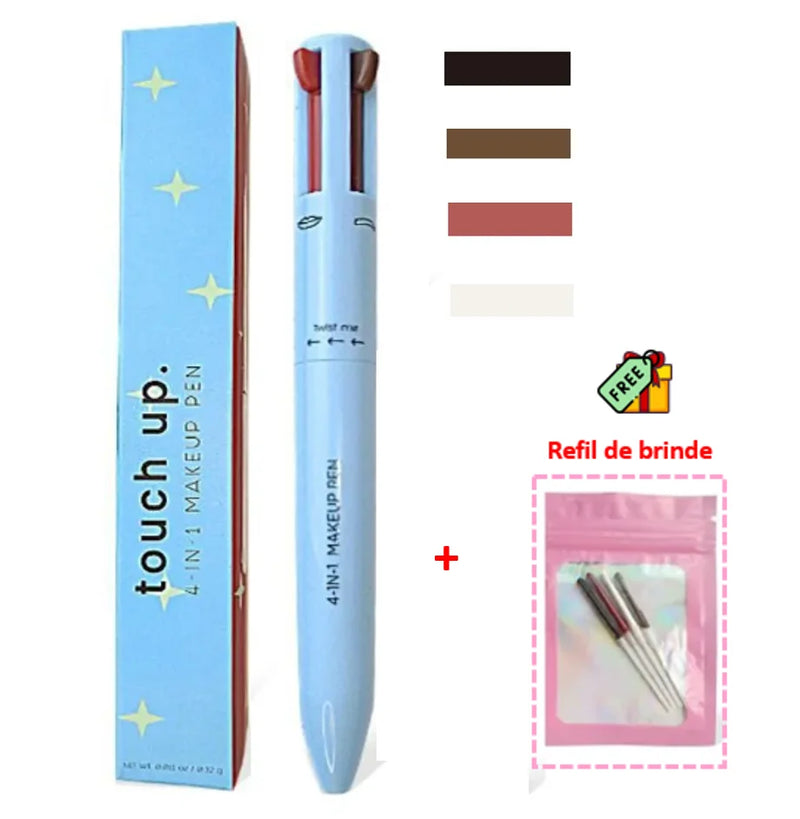Beauty Color Pen - Caneta 4 em 1  - 🔥1 Caneta + Brinde de Refil🔥