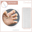 KIT LED Portátil + Unhas Adesivas em gel