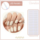 KIT LED Portátil + Unhas Adesivas em gel