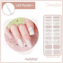 KIT LED Portátil + Unhas Adesivas em gel